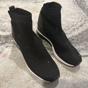 Michael Kors Black Knit Women's Sneakers